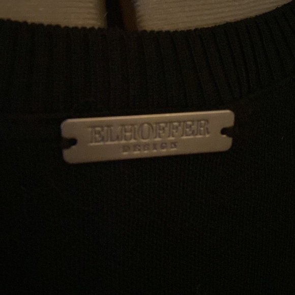 Retired new, never worn Elhoffer design spooky spiderweb Halloween sweater shell - Picture 4 of 5